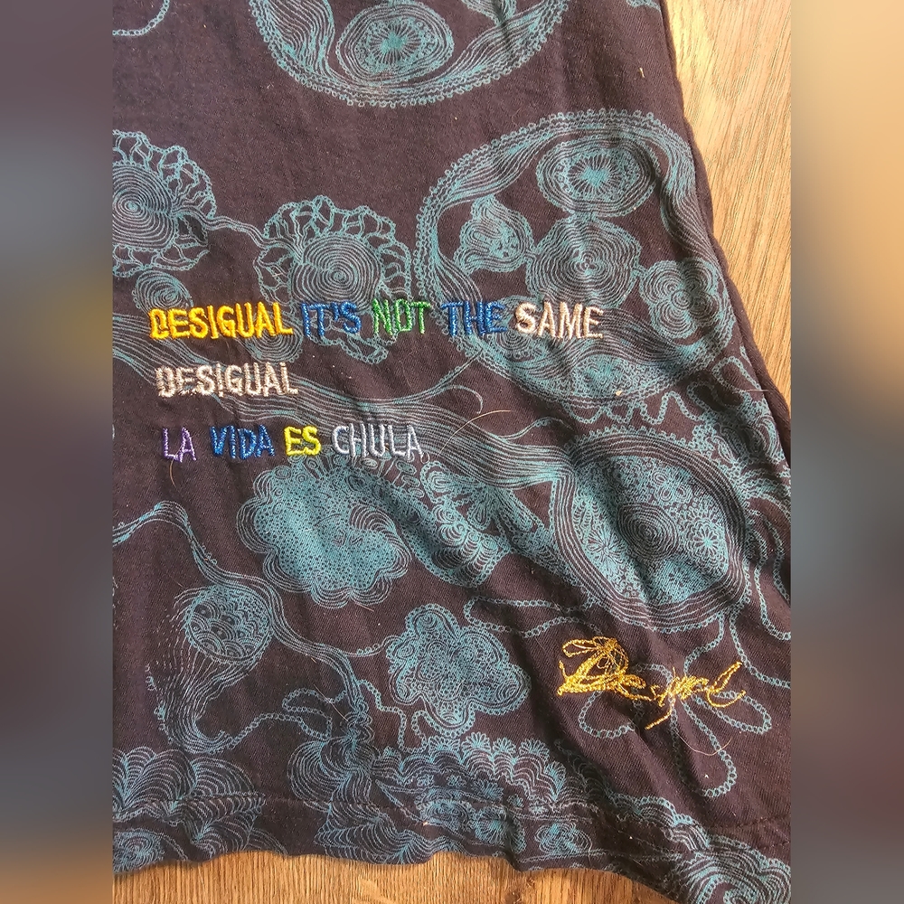 Super Cute Multicolor Desigual Dress Size Large (measurements in pics) - Picture 7 of 11